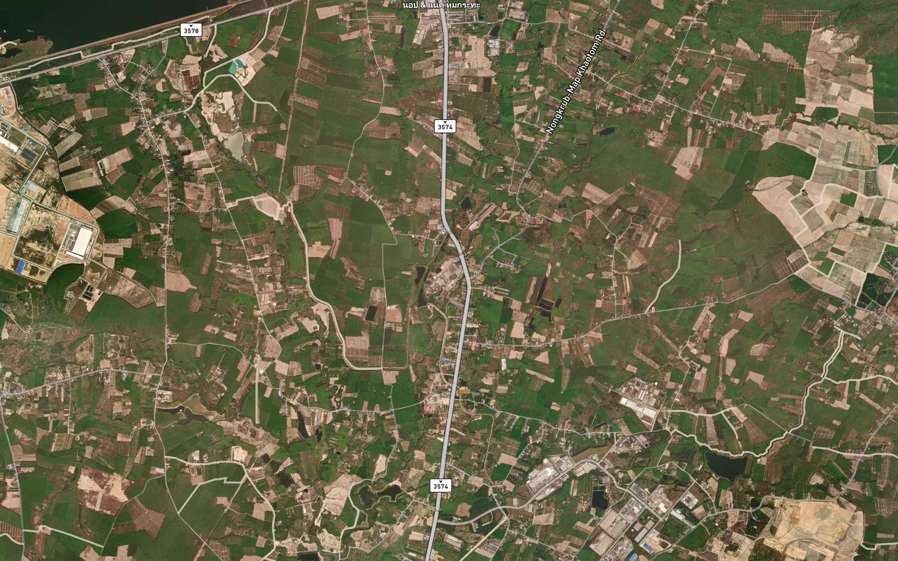 Satellite map of the Khlong La-ui