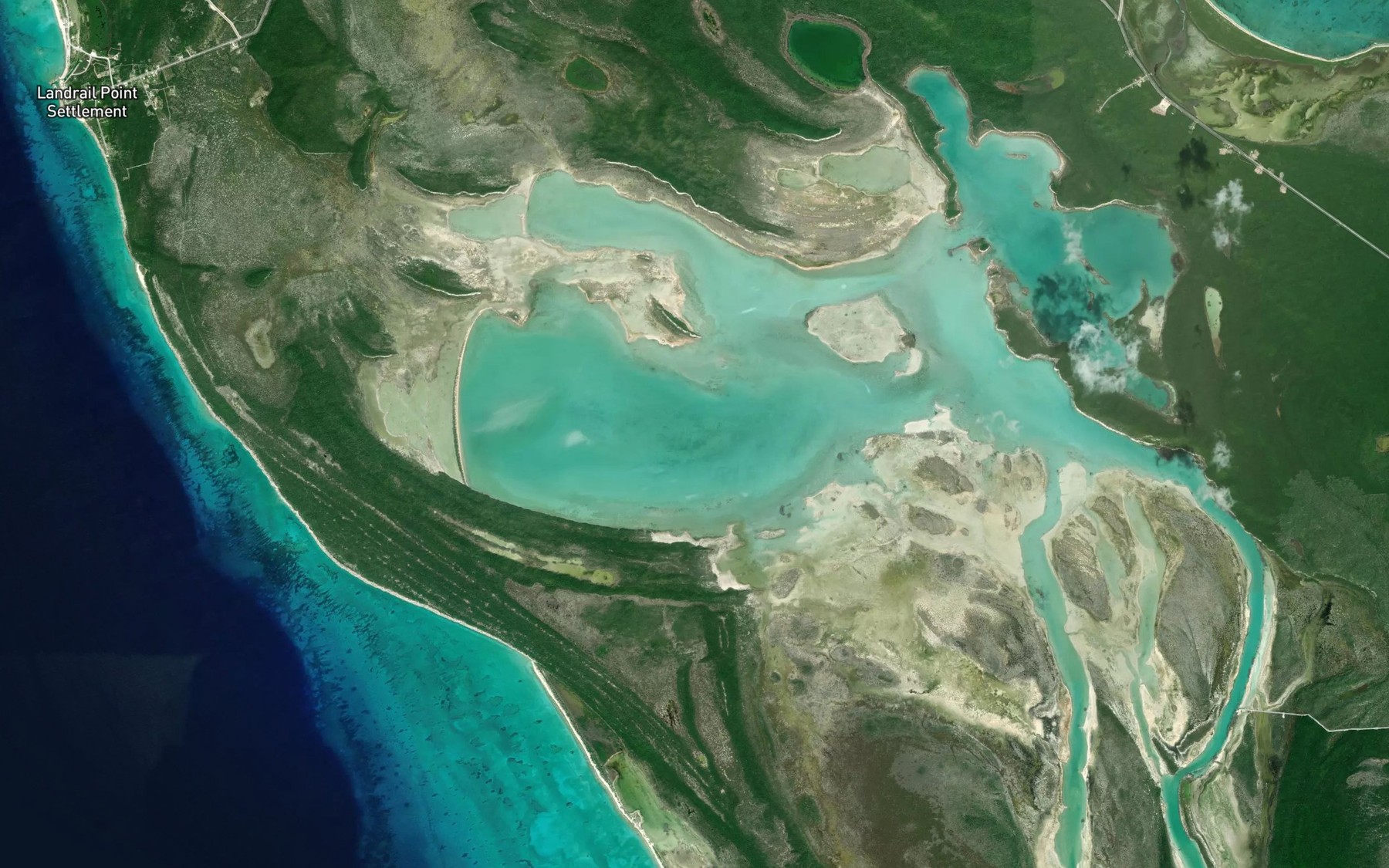 Satellite map of the Turtle Sound
