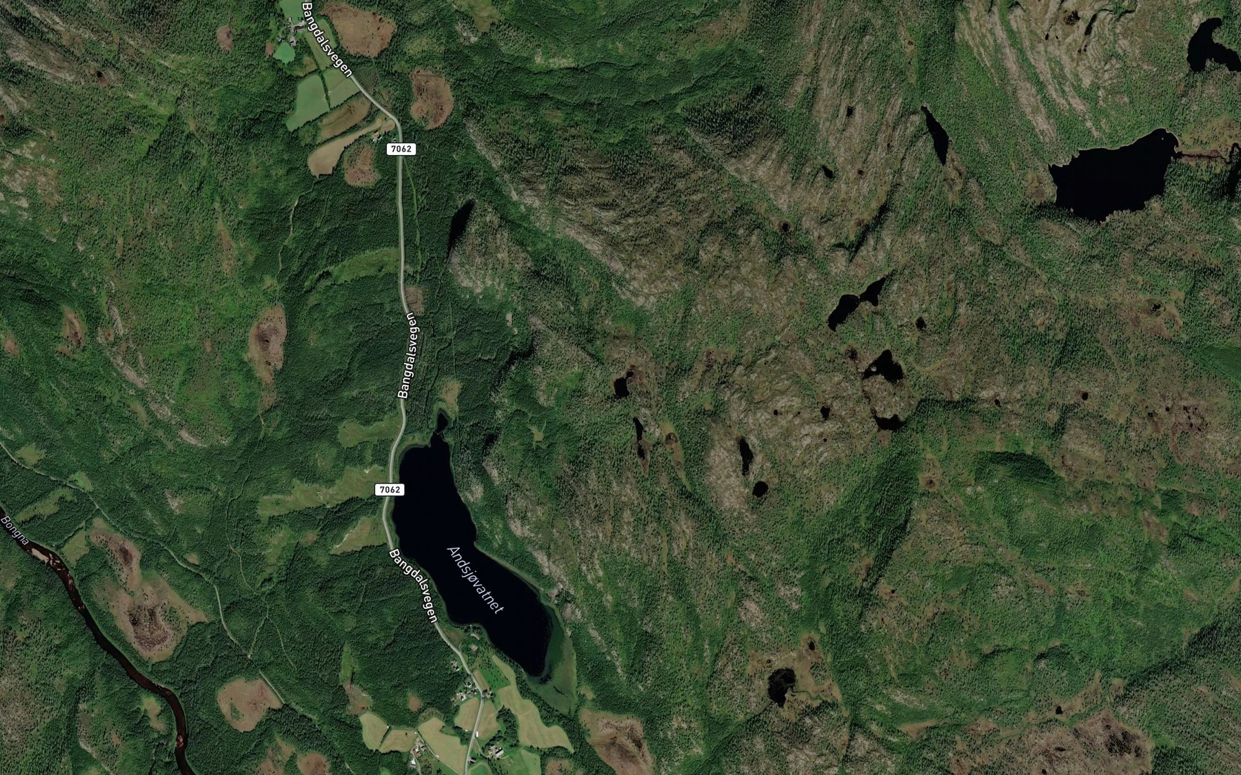 Satellite map of the Bjortjonnin