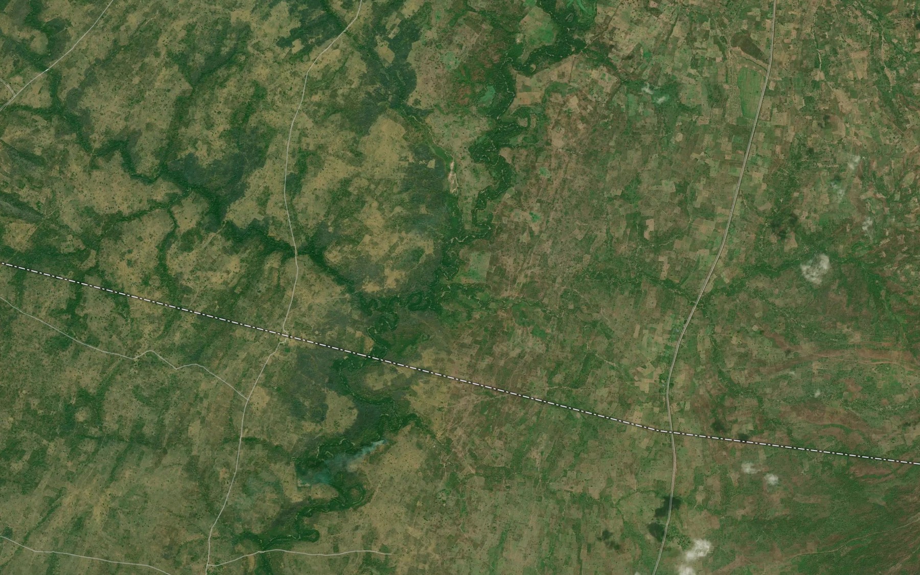 Satellite map of the River Ugir