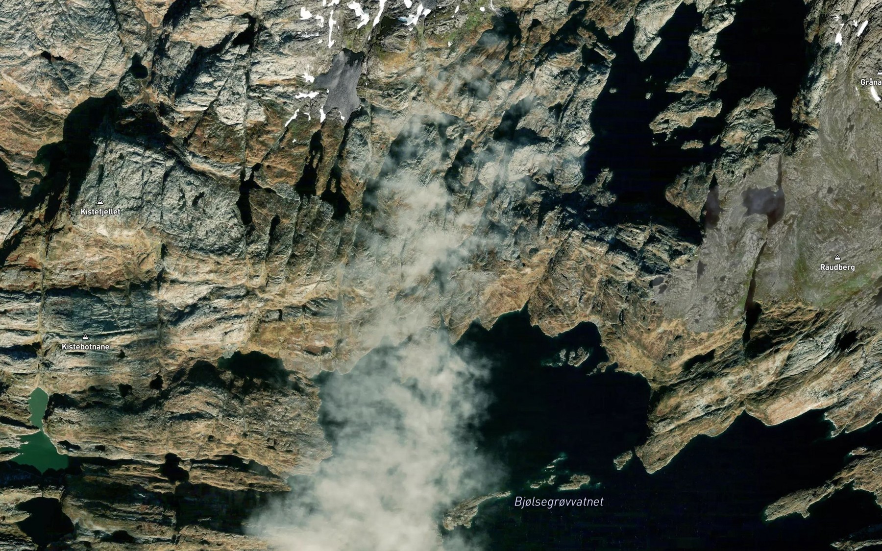 Satellite map of the Vikavatnet