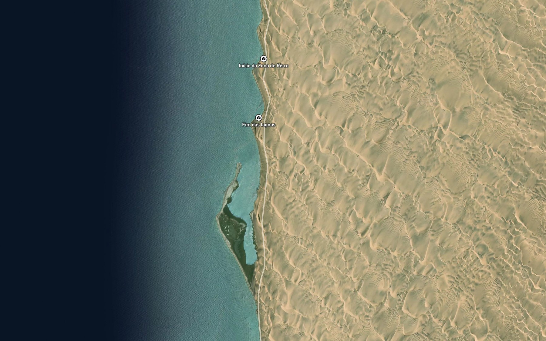 Satellite map of the Enseada do Serafim