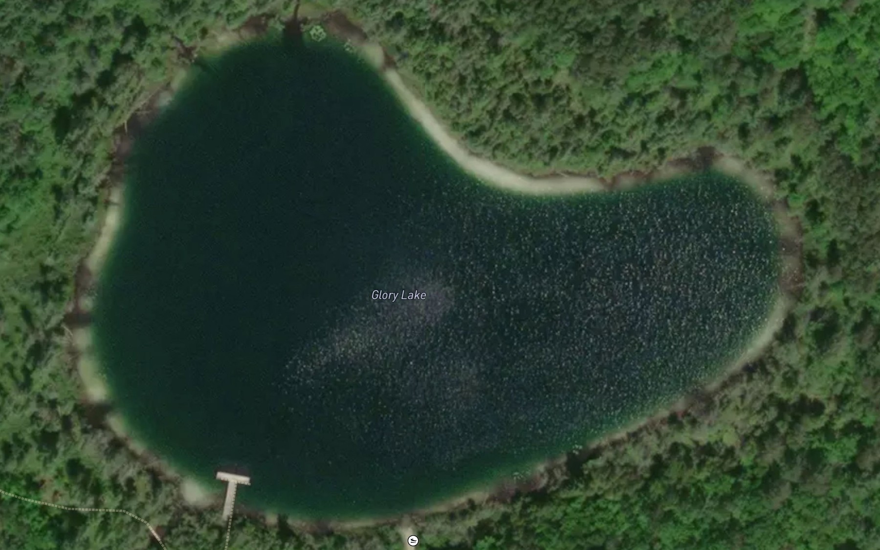 Satellite map of the Glory Lake