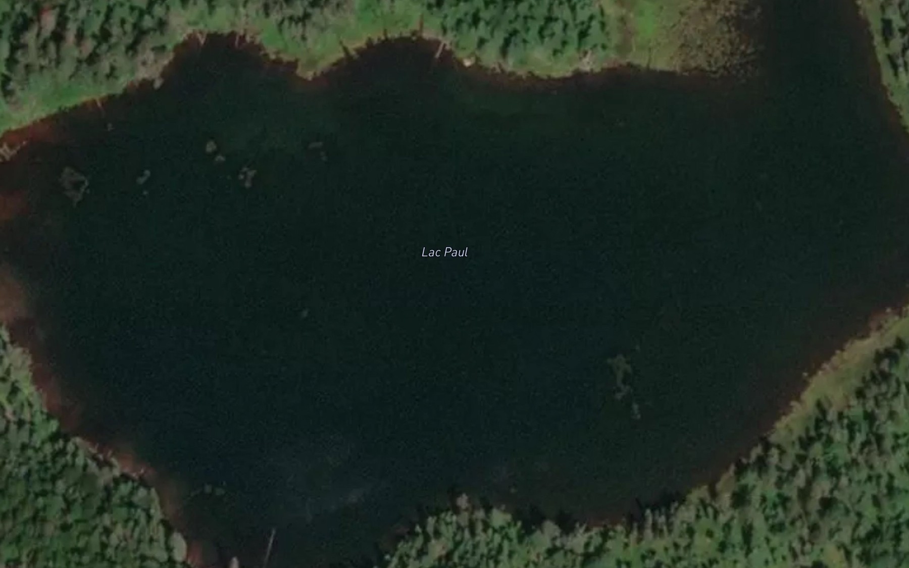 Satellite map of the Lac Paul