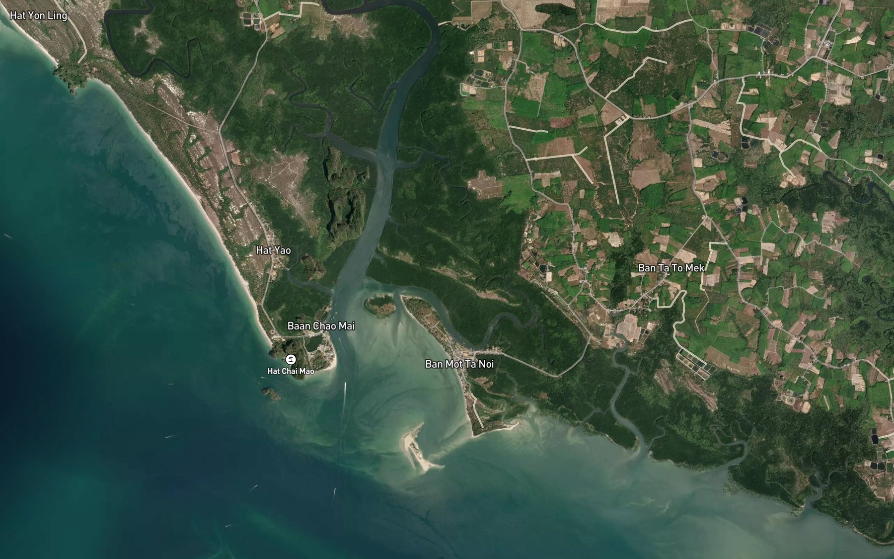 Satellite map of the Khlong Lat