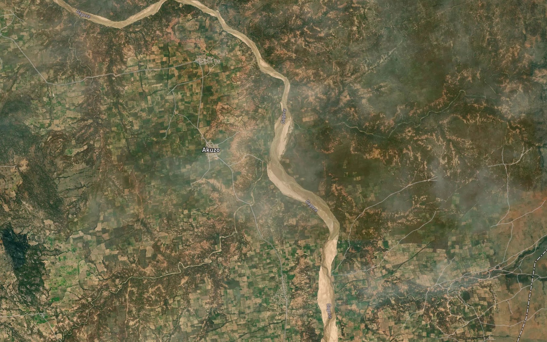 Satellite map of the River Mara