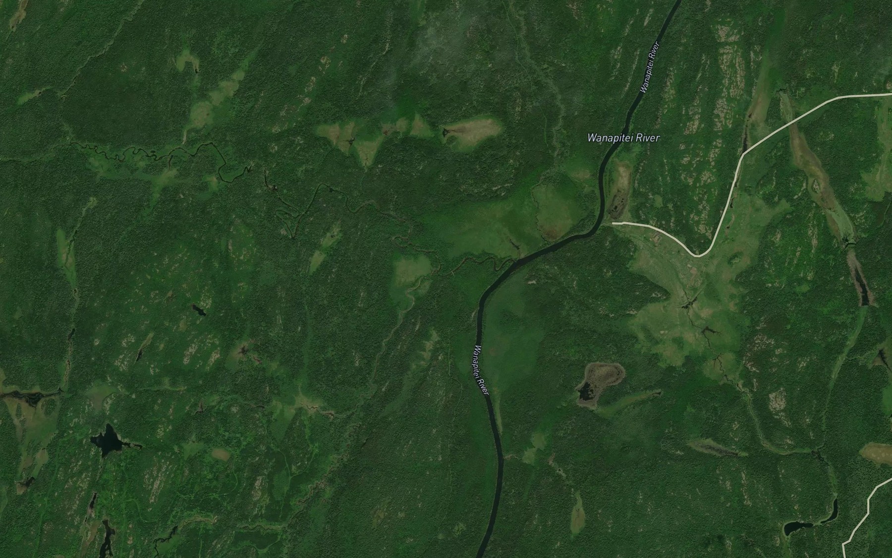 Satellite map of the White Oak Creek