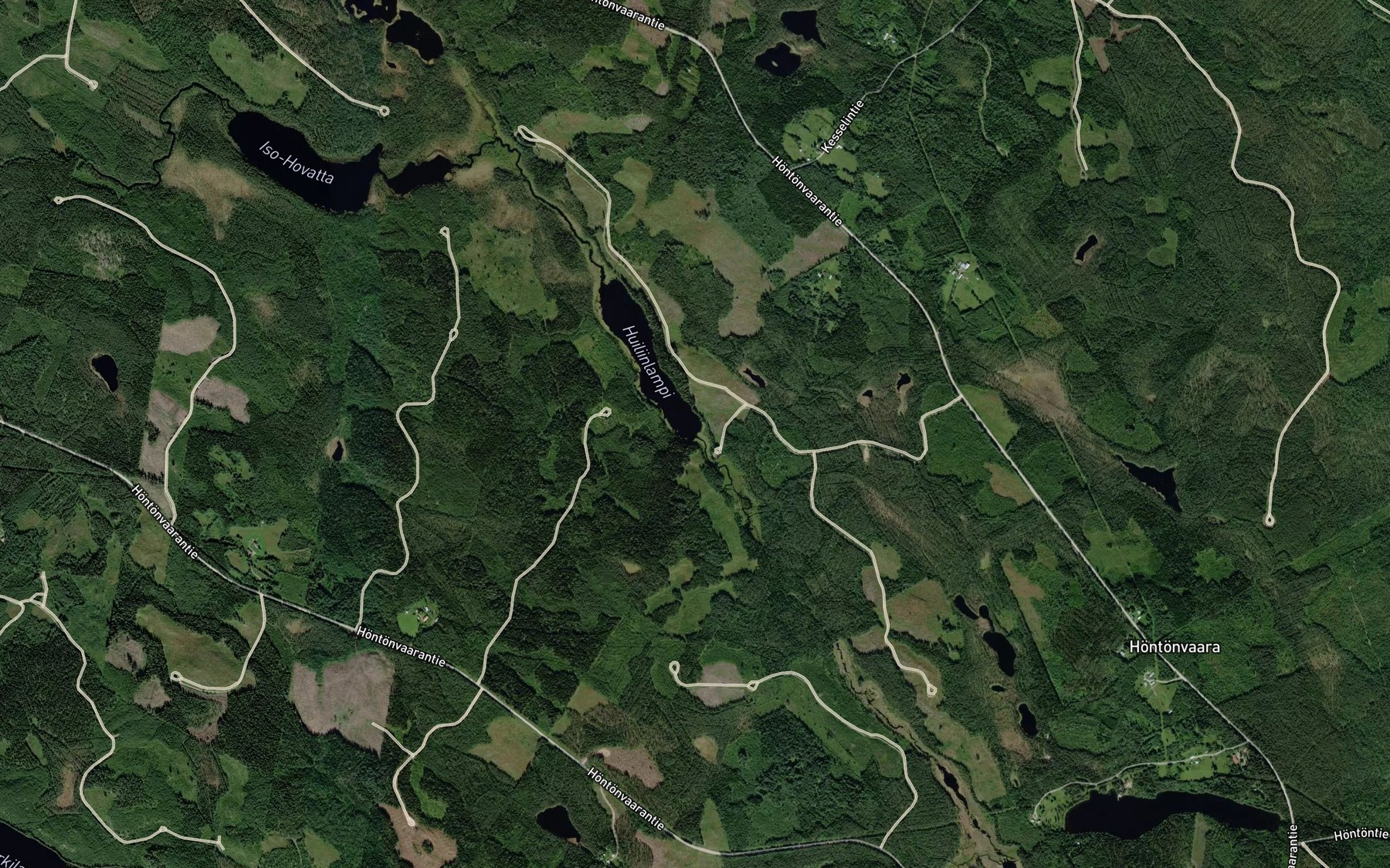 Satellite map of the Huiliinjoki