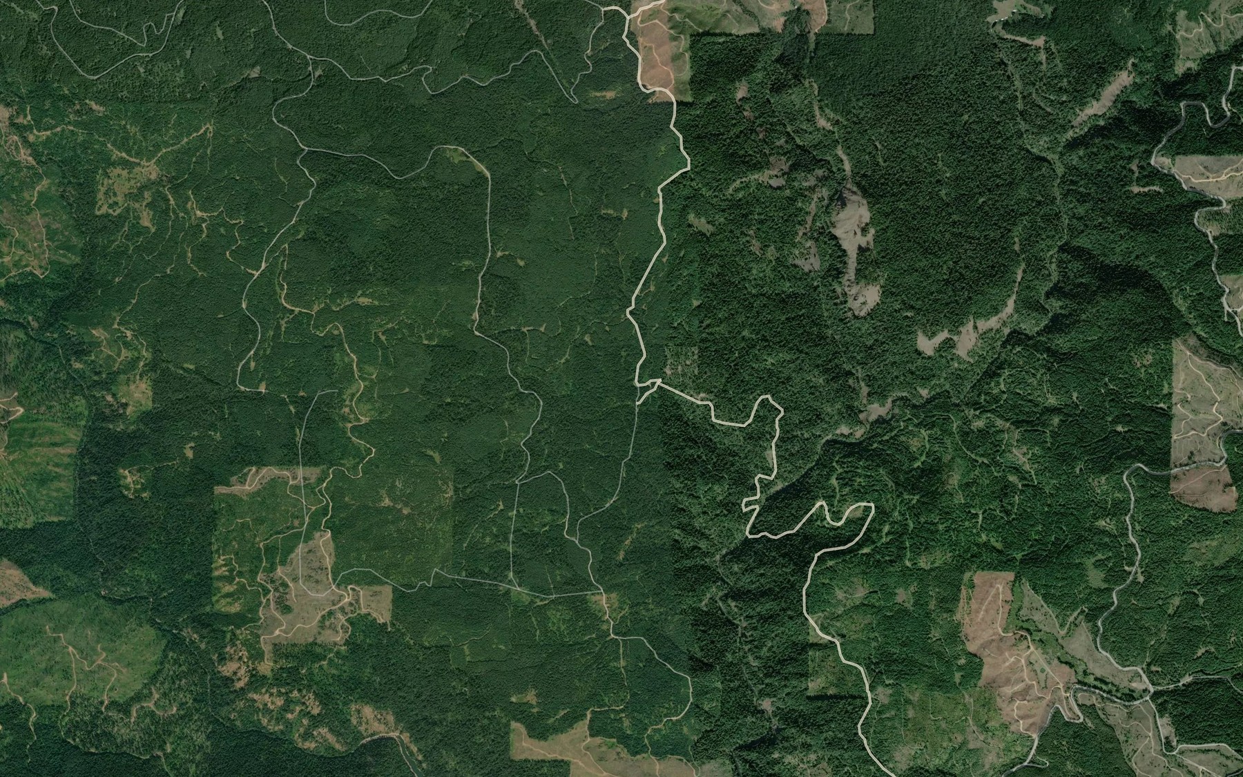 Satellite map of the Twin Springs