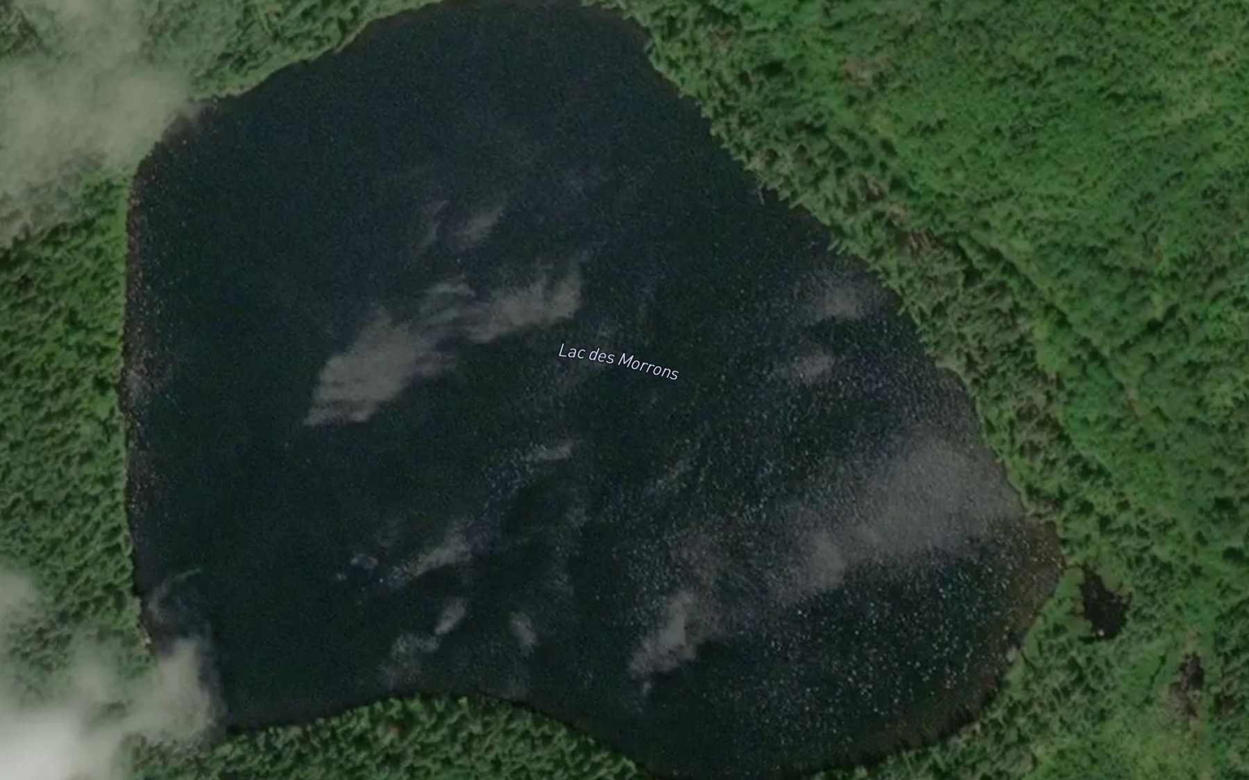 Satellite map of the Lac des Morrons