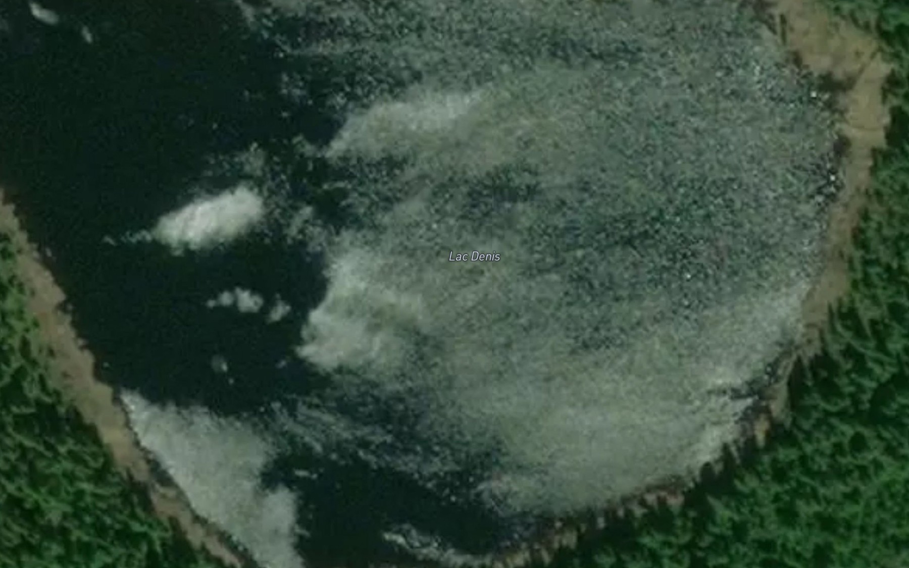Satellite map of the Lac Denis