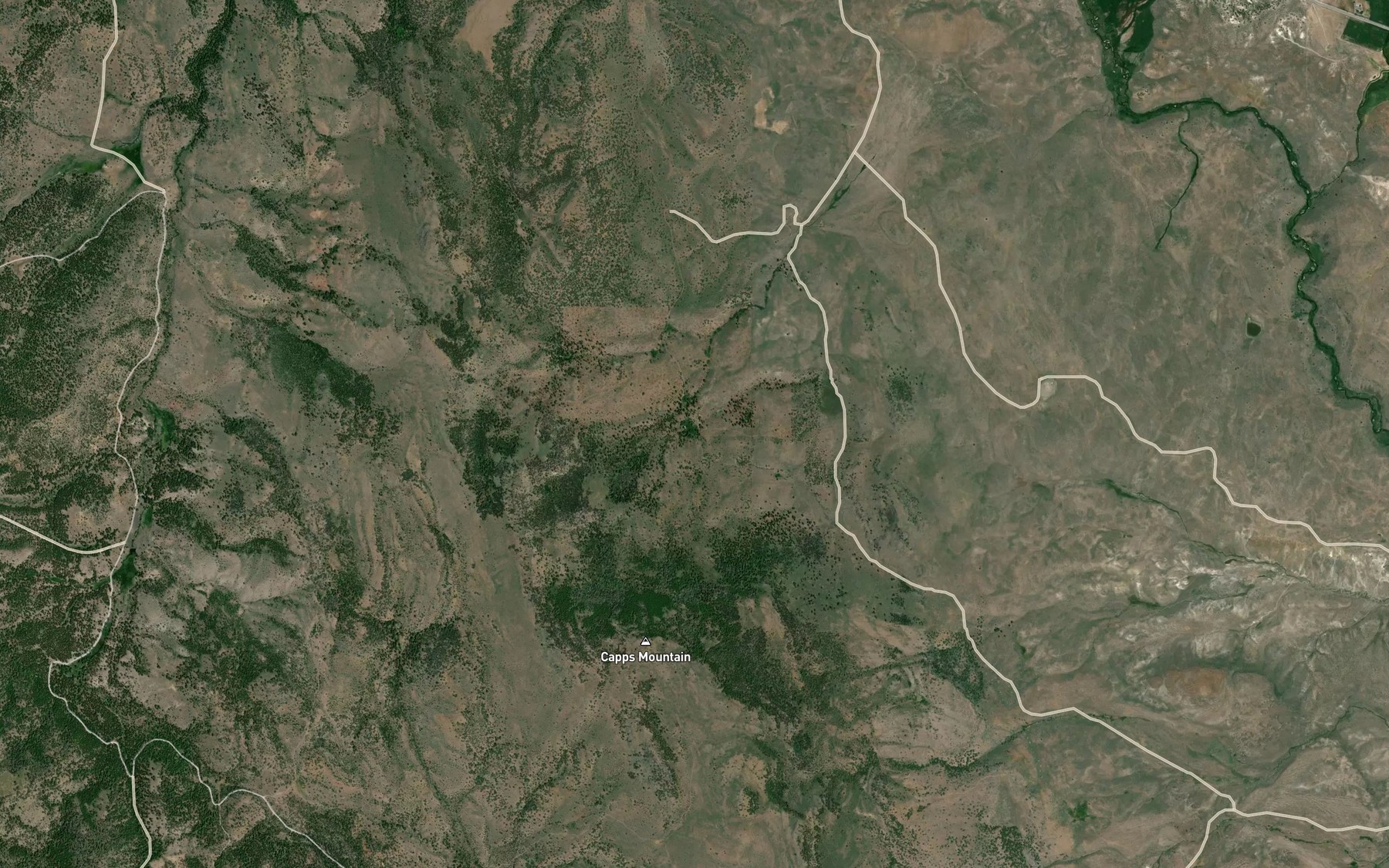 Satellite map of the Skookum Spring