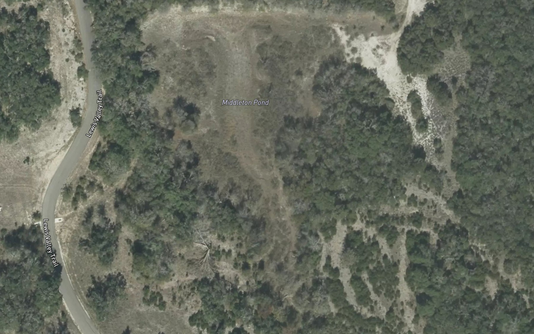 Satellite map of the Middleton Pond