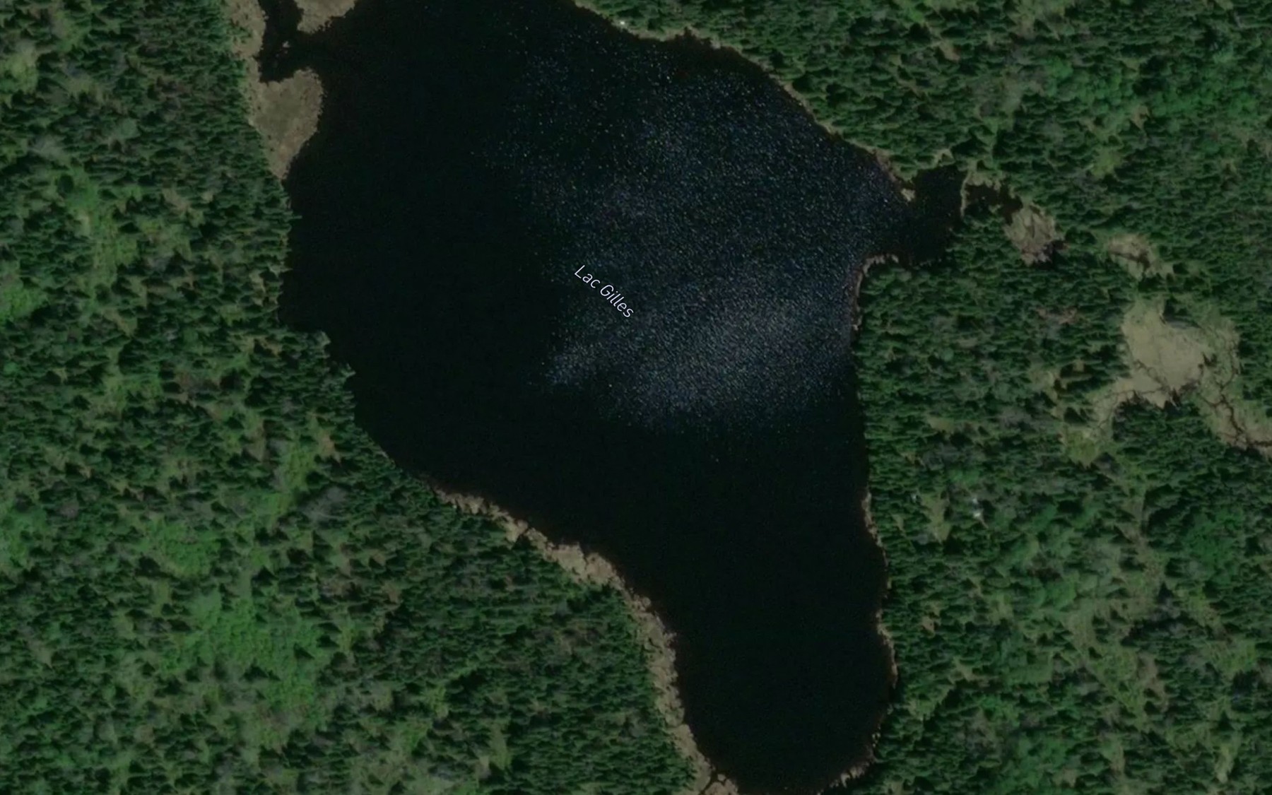 Satellite map of the Lac Gilles