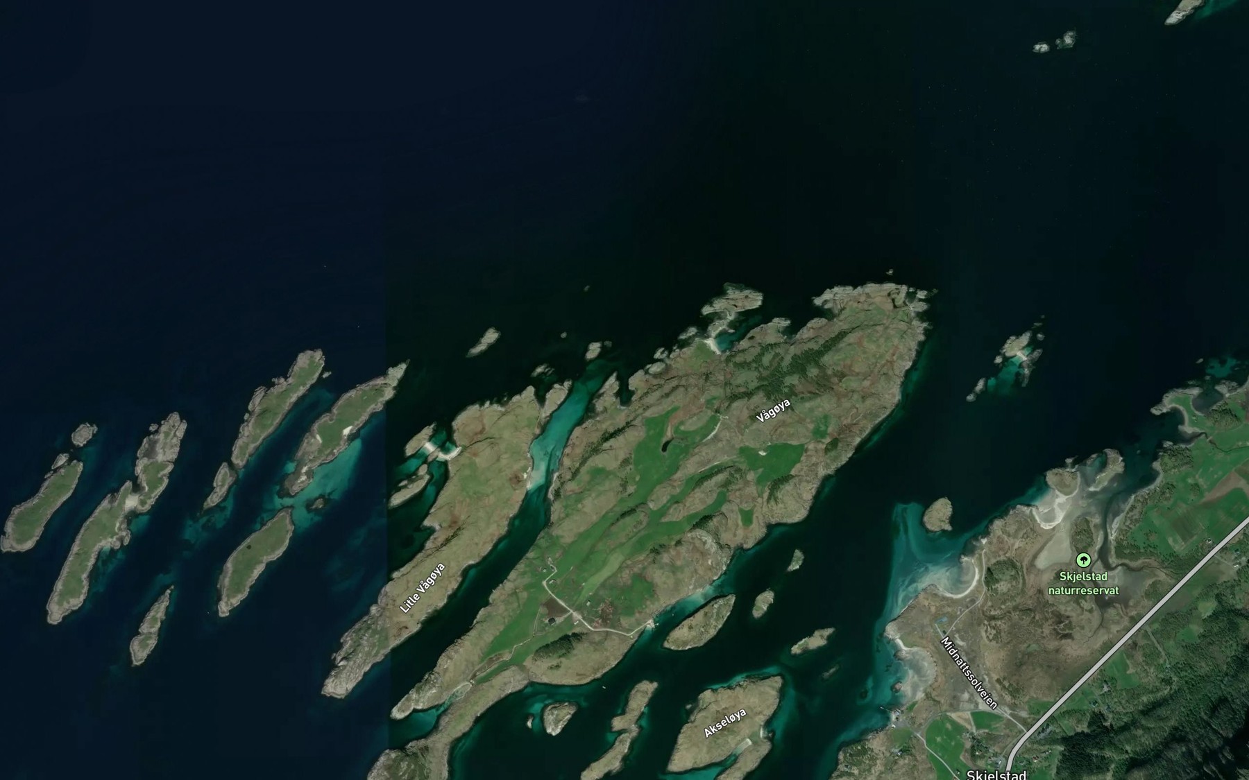 Satellite map of the Hanskjellvika