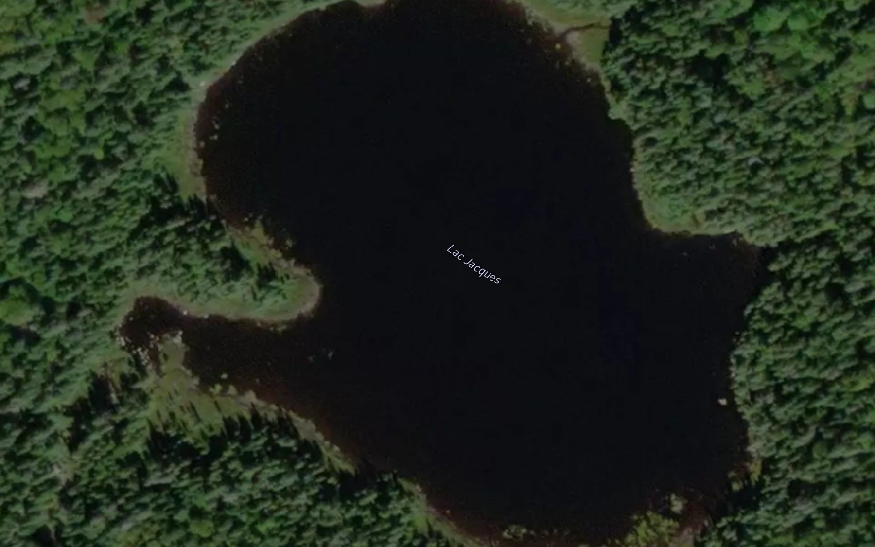 Satellite map of the Lac Jacques