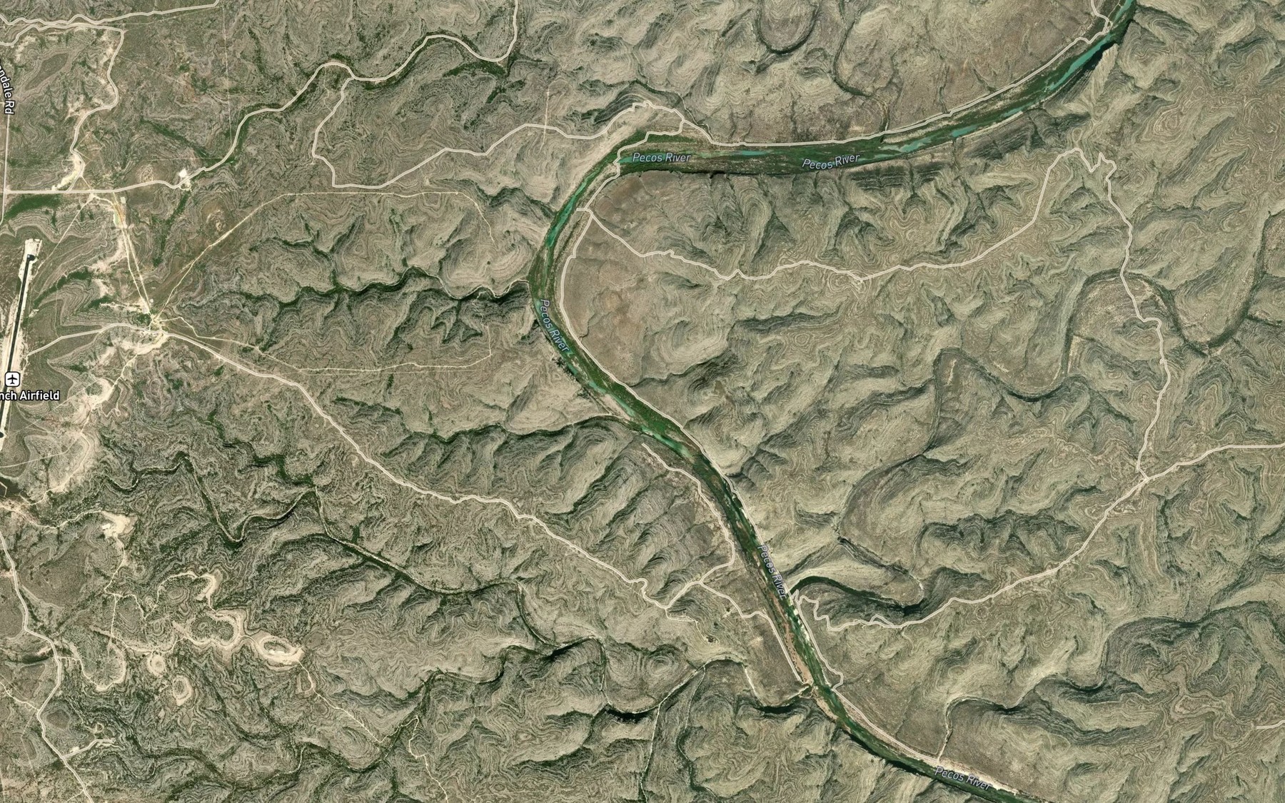 Satellite map of the Scott Spring