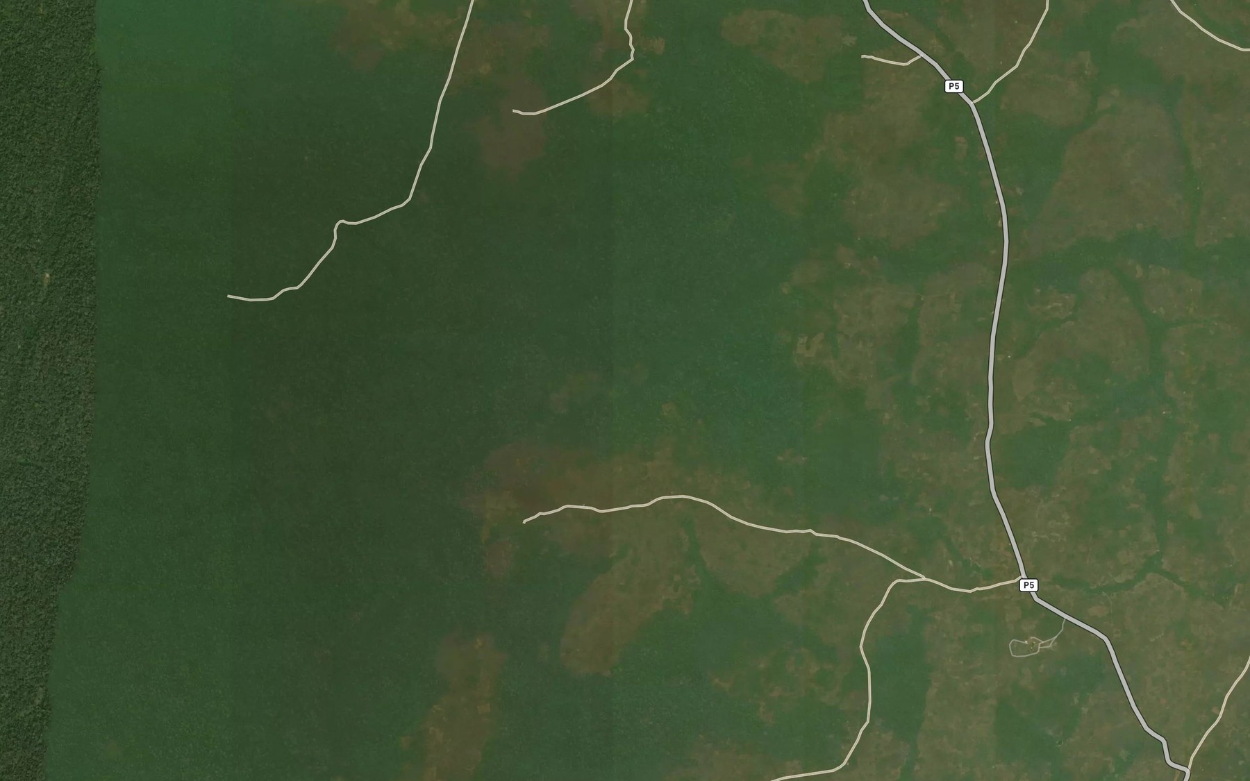 Satellite map of the Soumengoube
