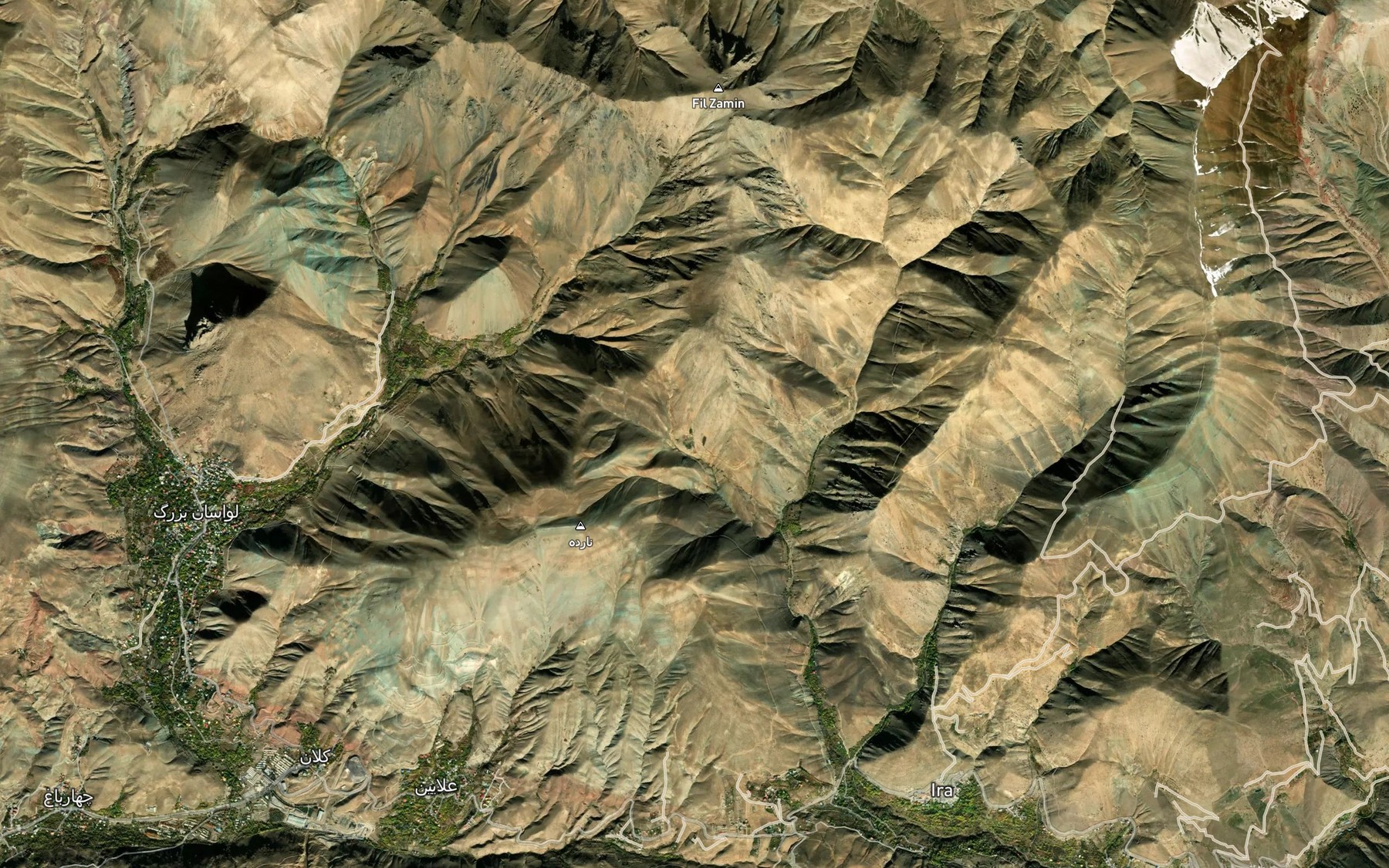 Satellite map of the Cheshmeh-ye Dereshk