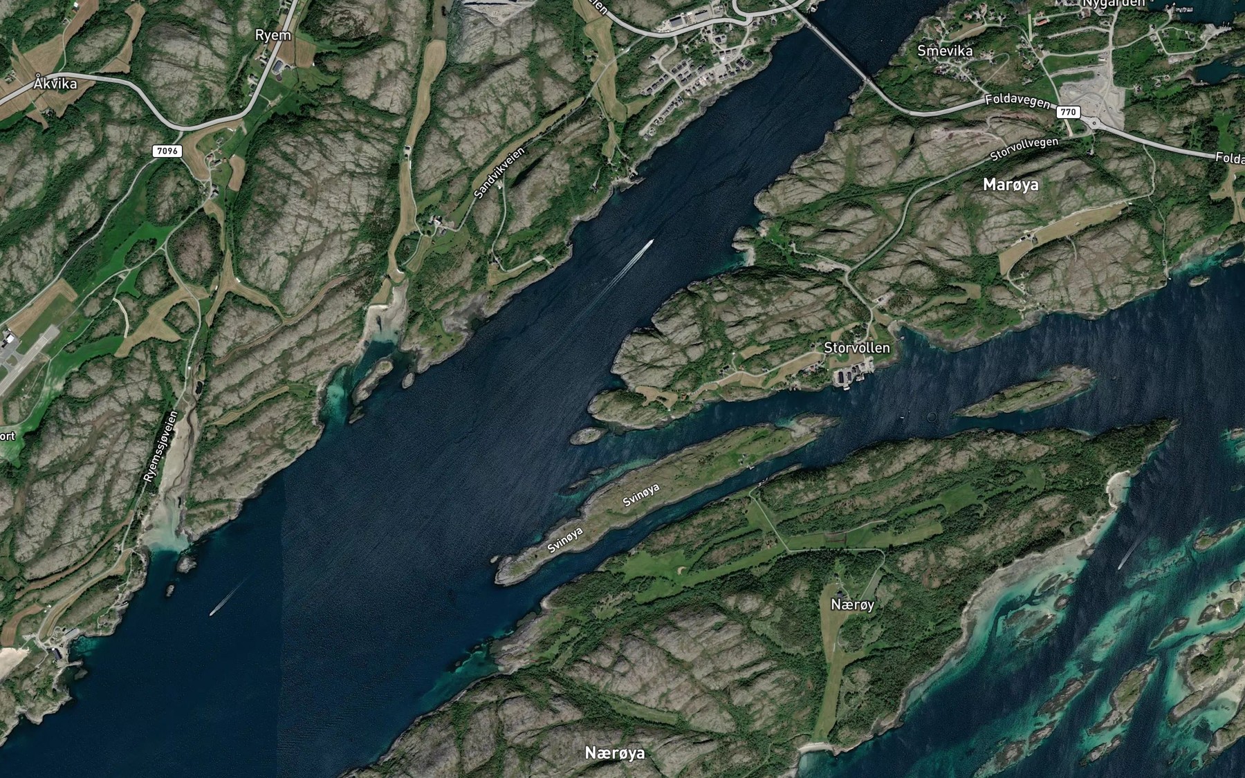 Satellite map of the Tarnvika