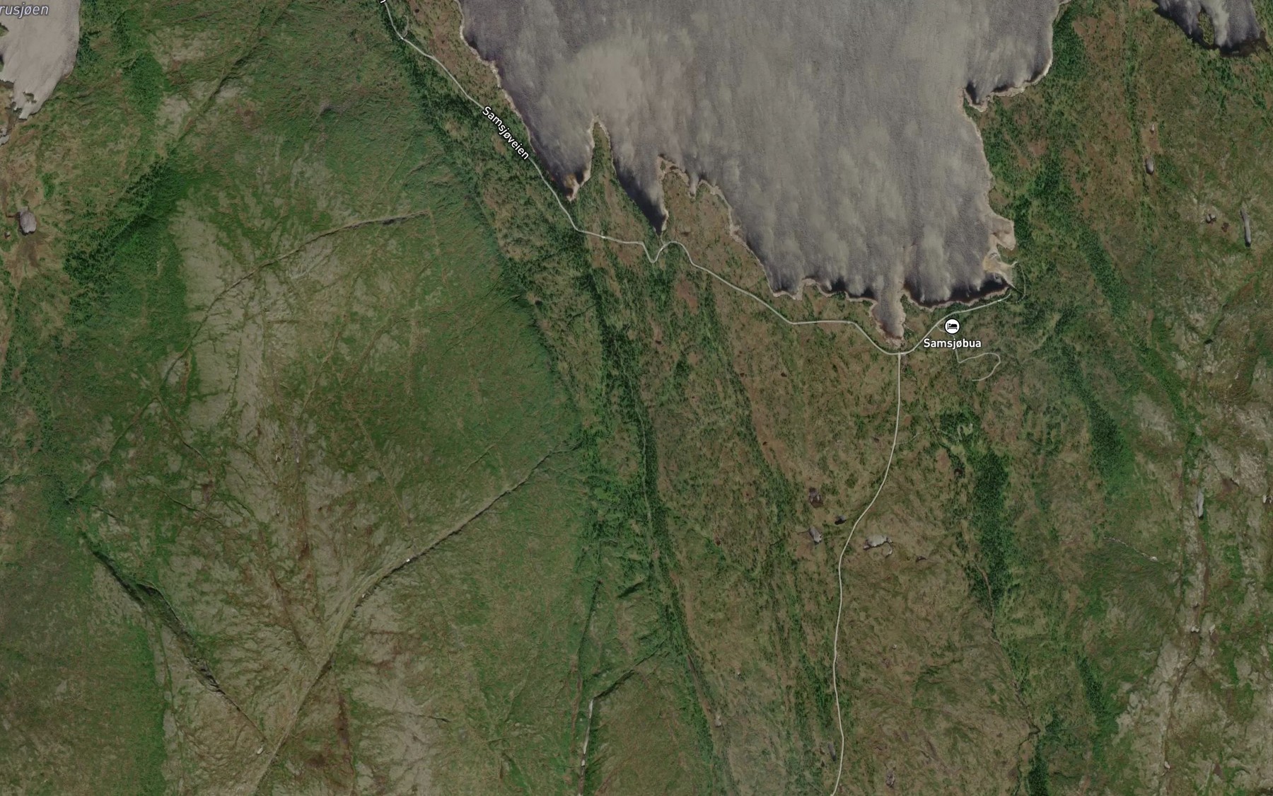 Satellite map of the Gauldalsbekken