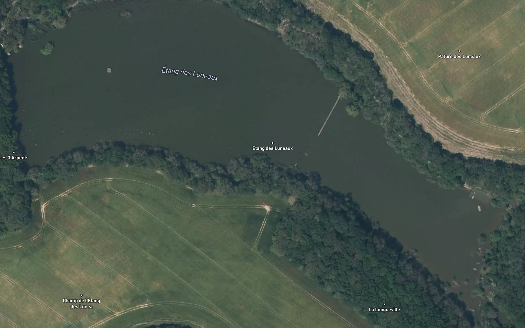Satellite map of the Etang des Luneaux