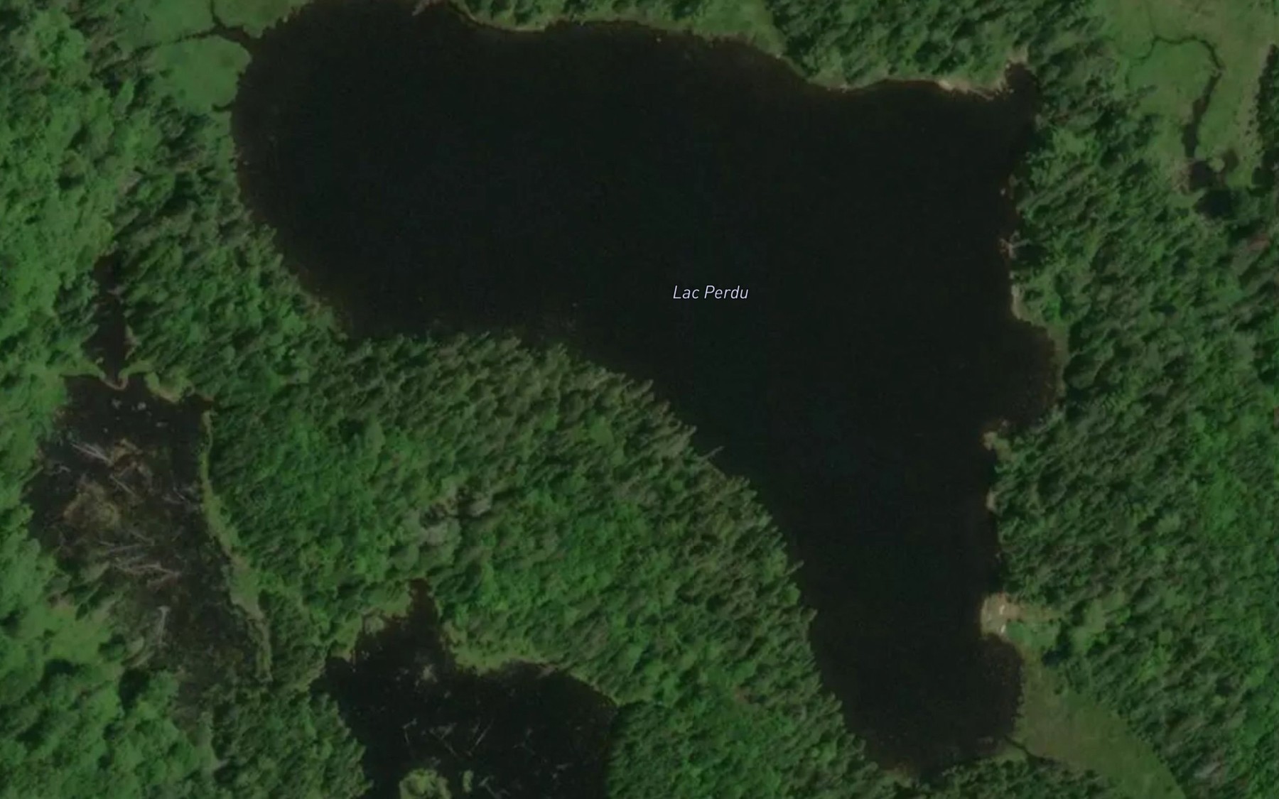 Satellite map of the Lac Perdu