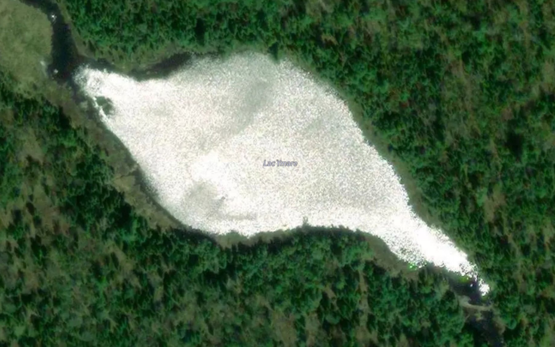 Satellite map of the Lac Ymare