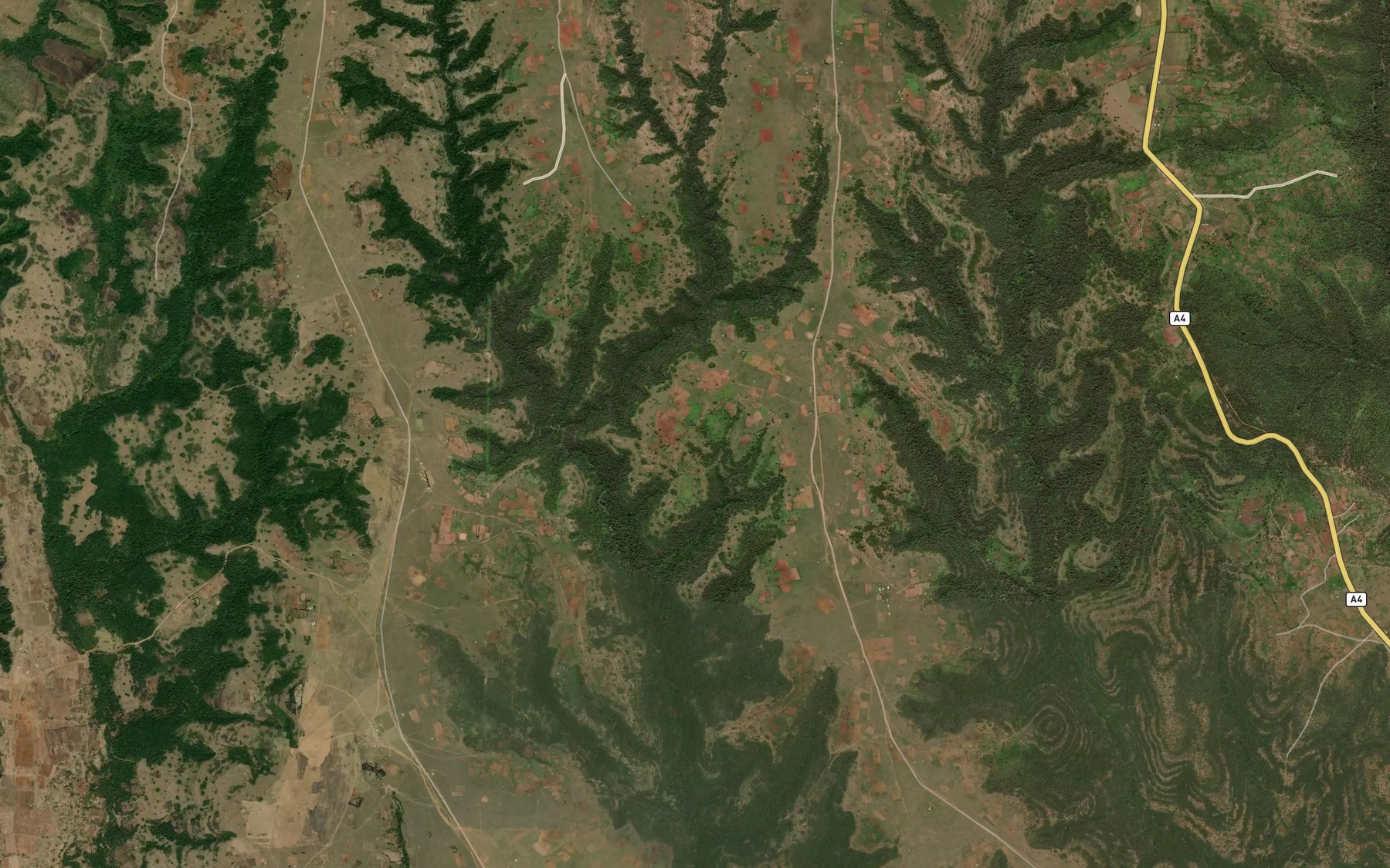 Satellite map of the Engare Narok