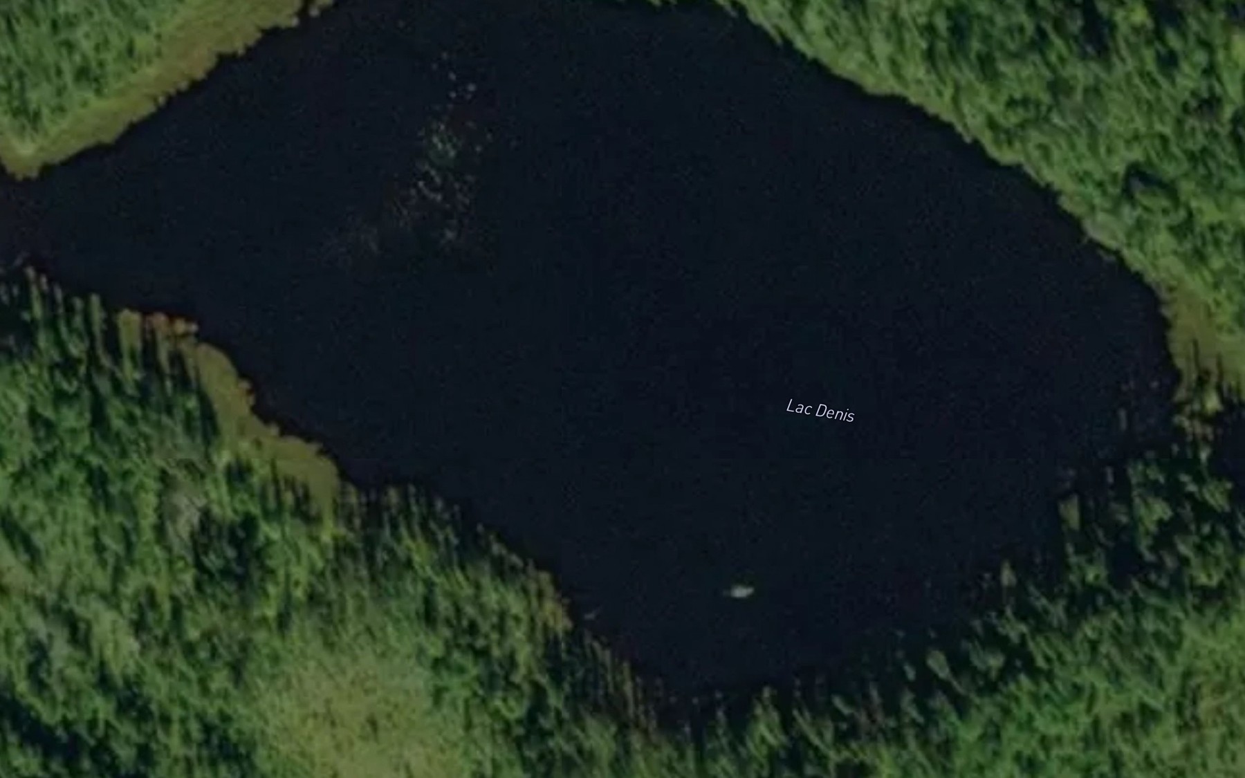 Satellite map of the Lac Denis