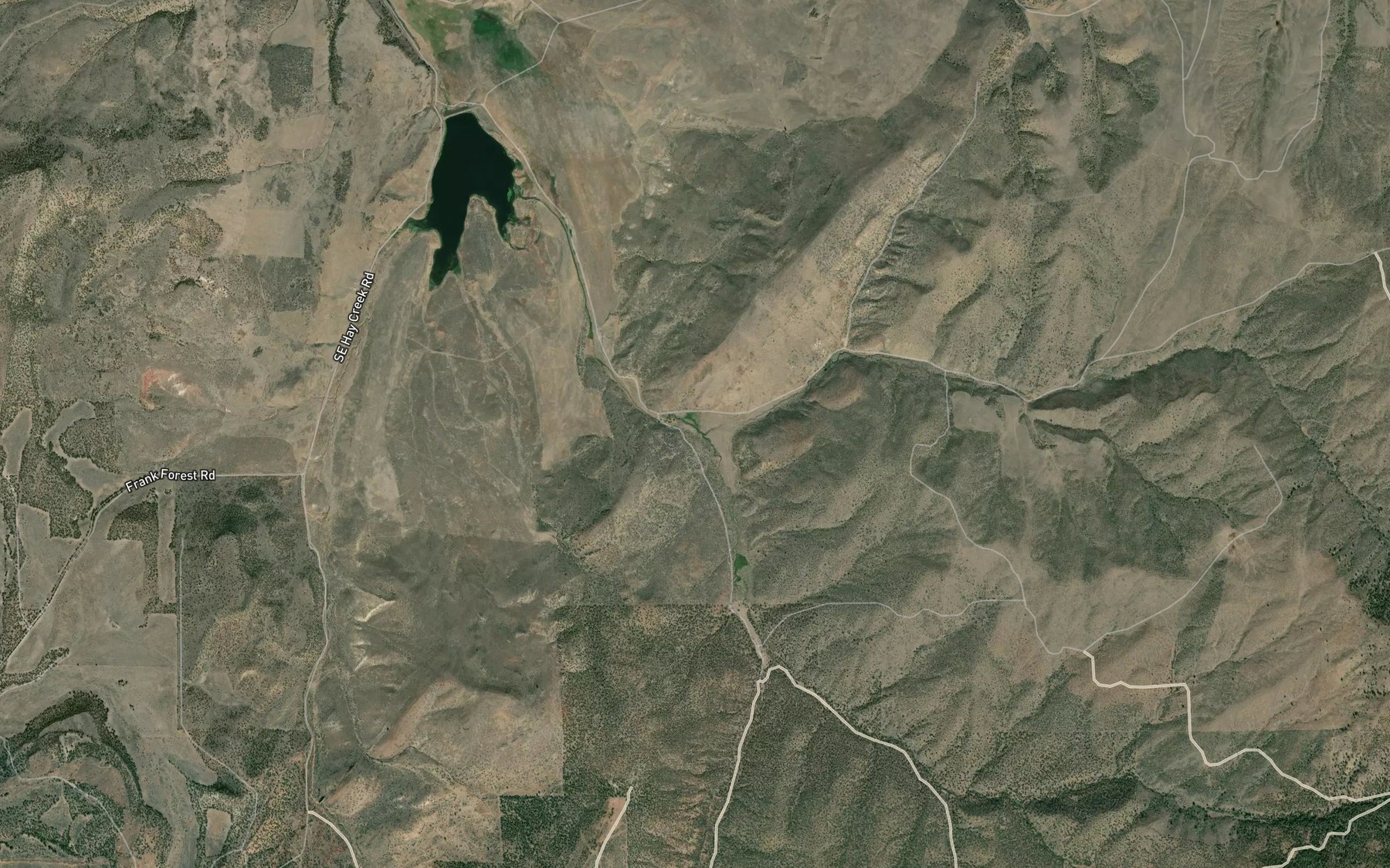 Satellite map of the Jim Creek
