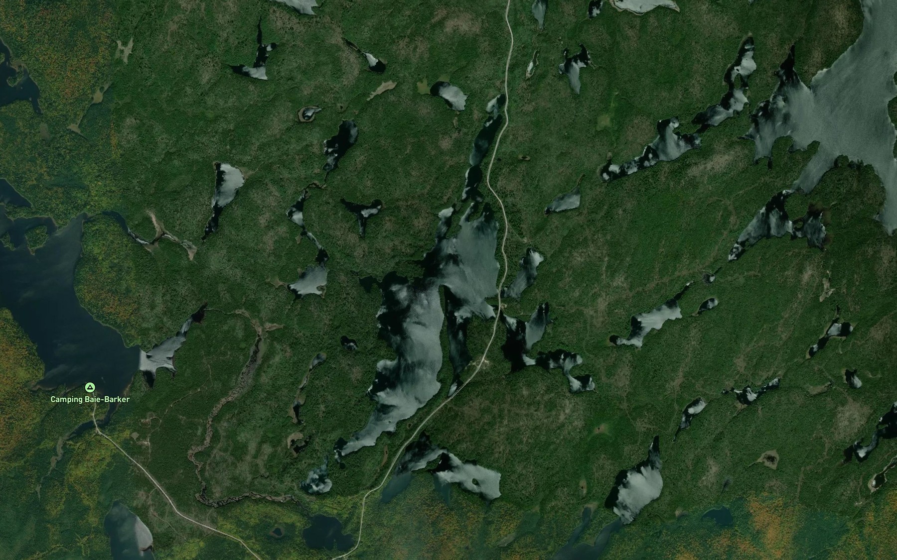 Satellite map of the Lac Transparent