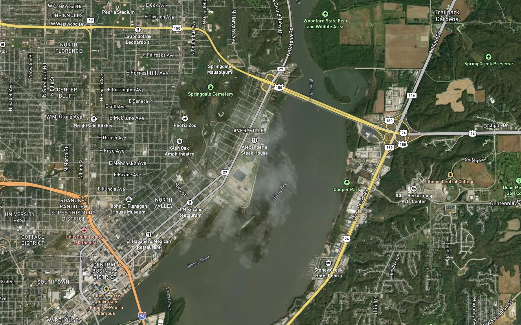 Satellite map of the Spot 3