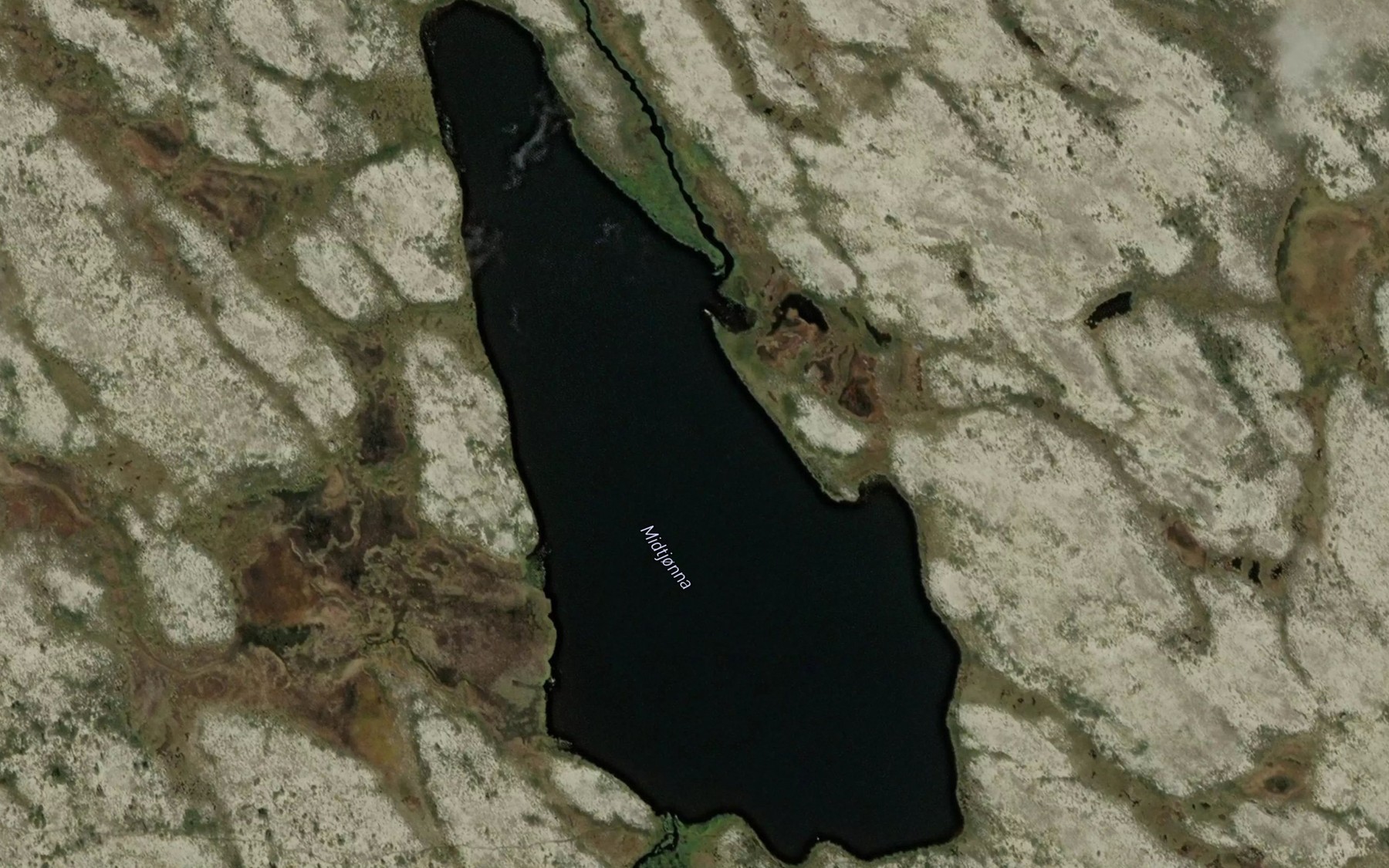 Satellite map of the Midtjonna