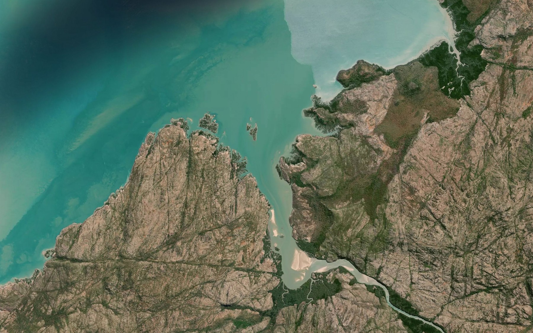 Satellite map of the Gibson Creek