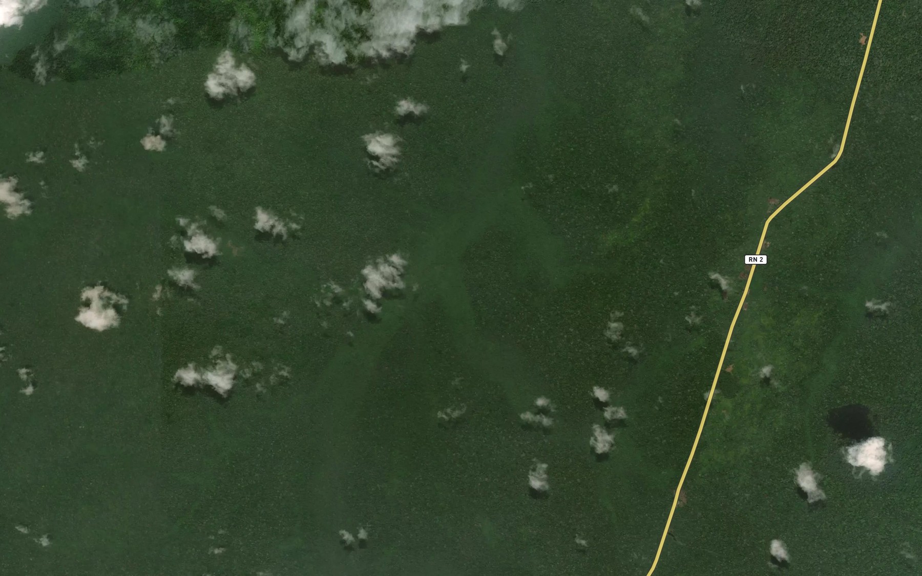 Satellite map of the Mekongo
