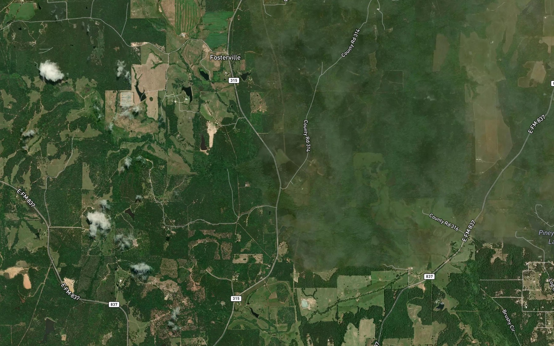 Satellite map of the Indian Creek