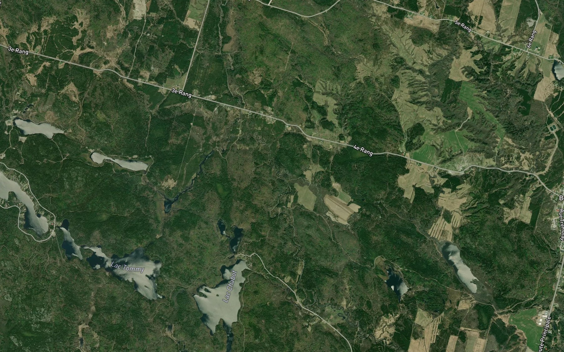Satellite map of the Ruisseau Raphael