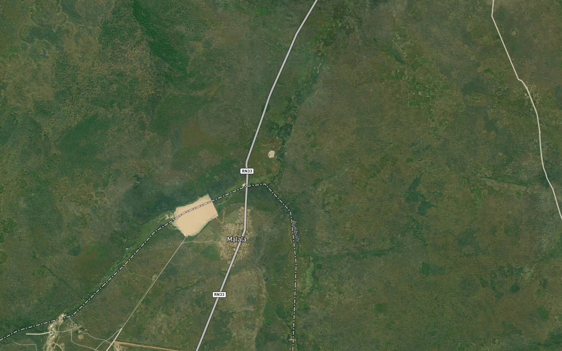 Satellite map of the Kalala