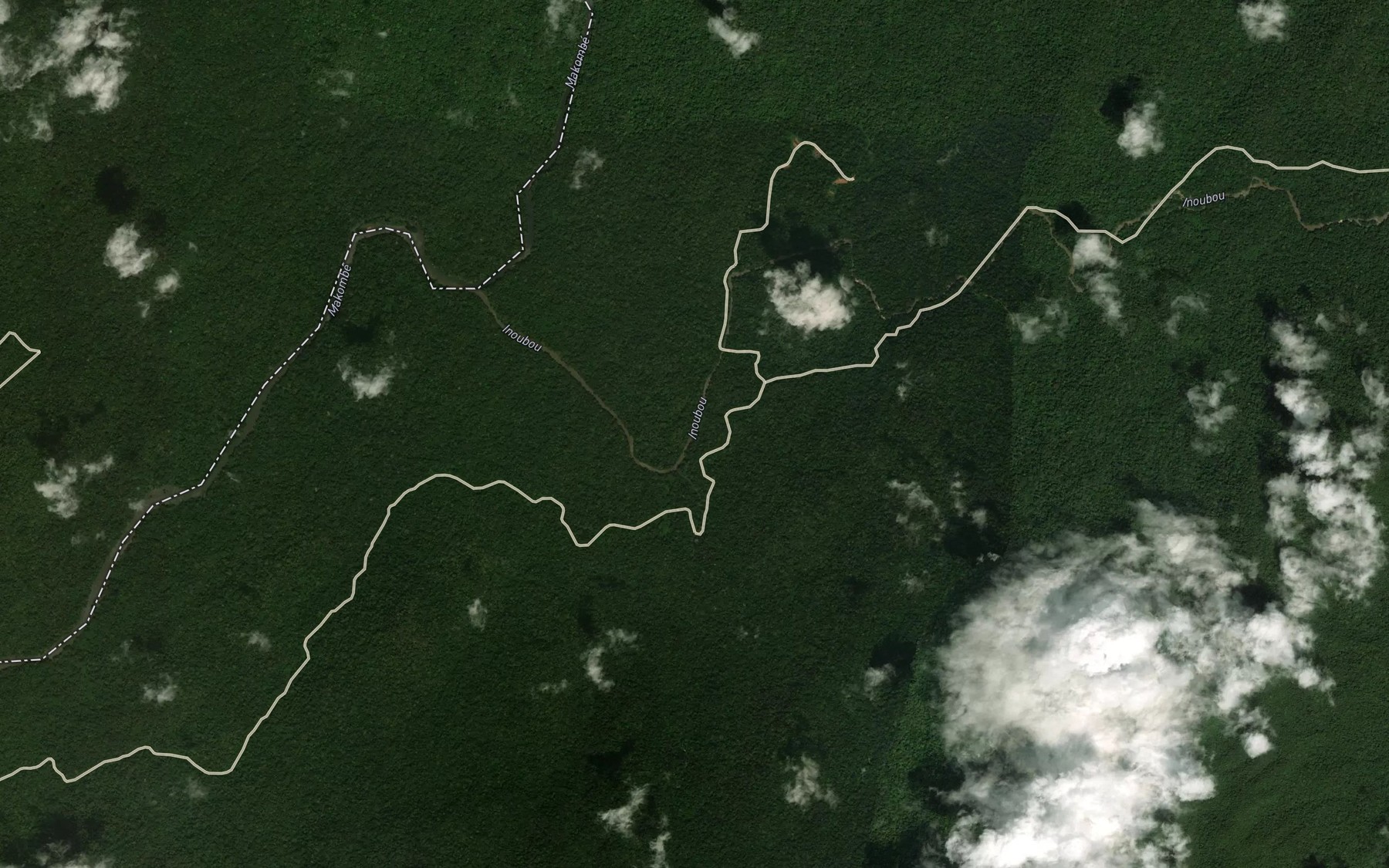 Satellite map of the Nouya