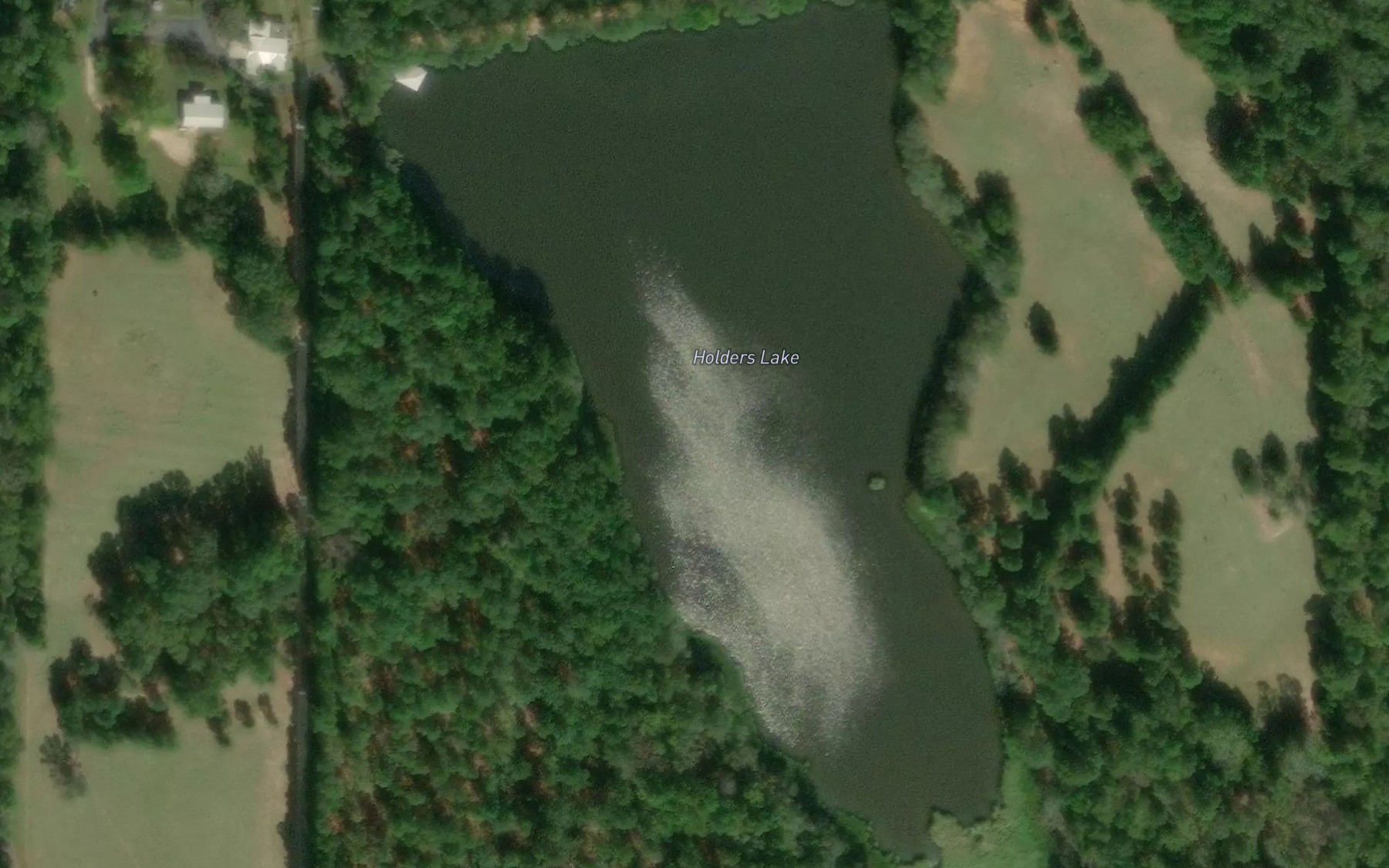 Satellite map of the Holders Lake