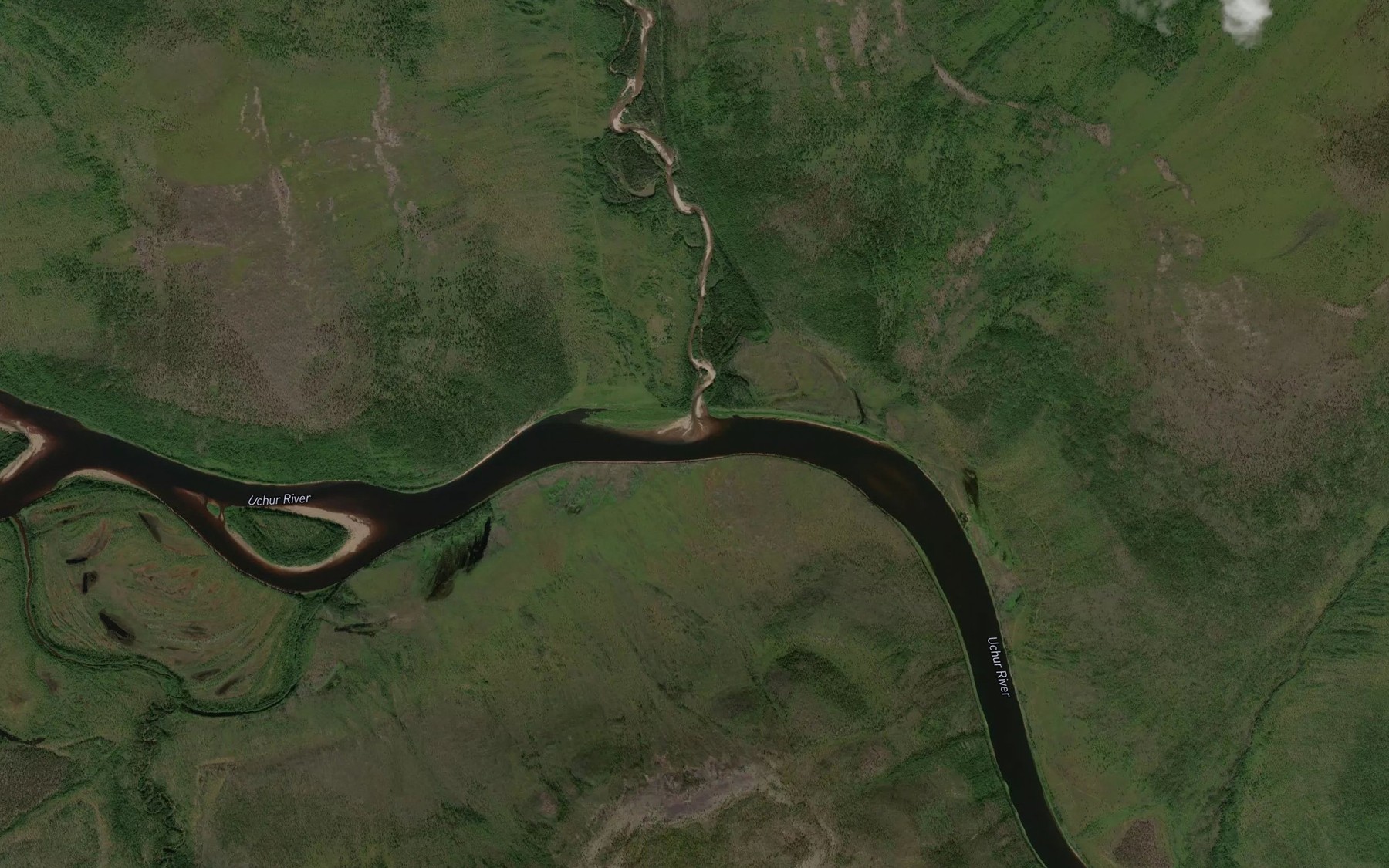 Satellite map of the Yuna