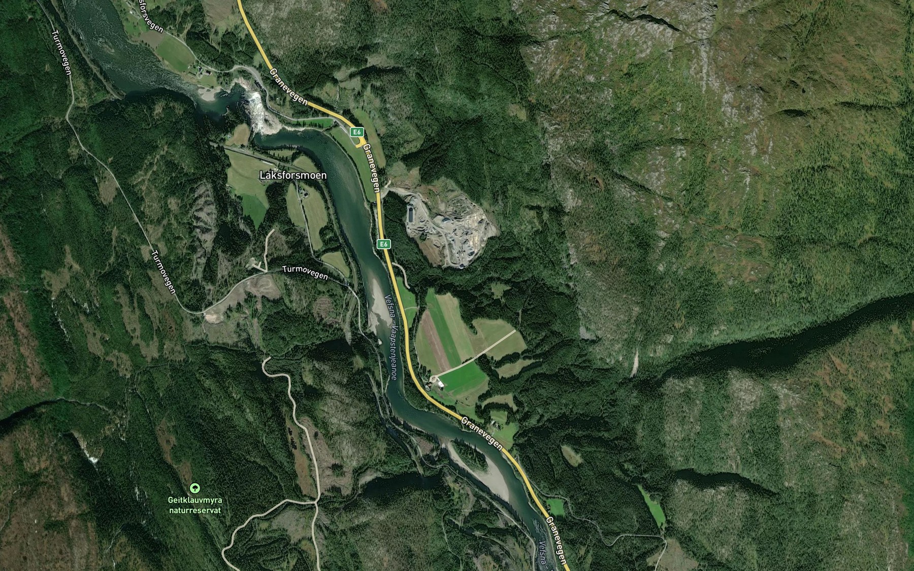 Satellite map of the Osdalsbekken