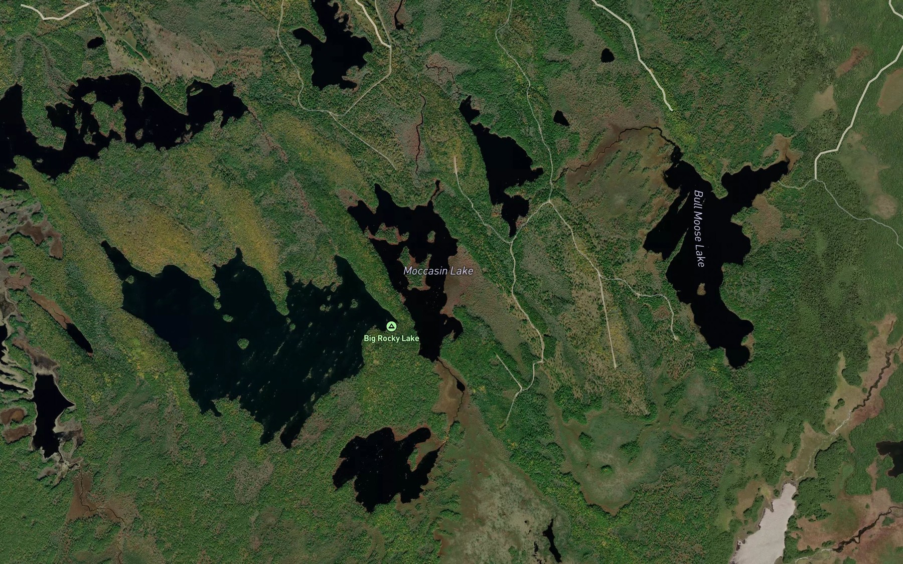 Satellite map of the McBride Brook