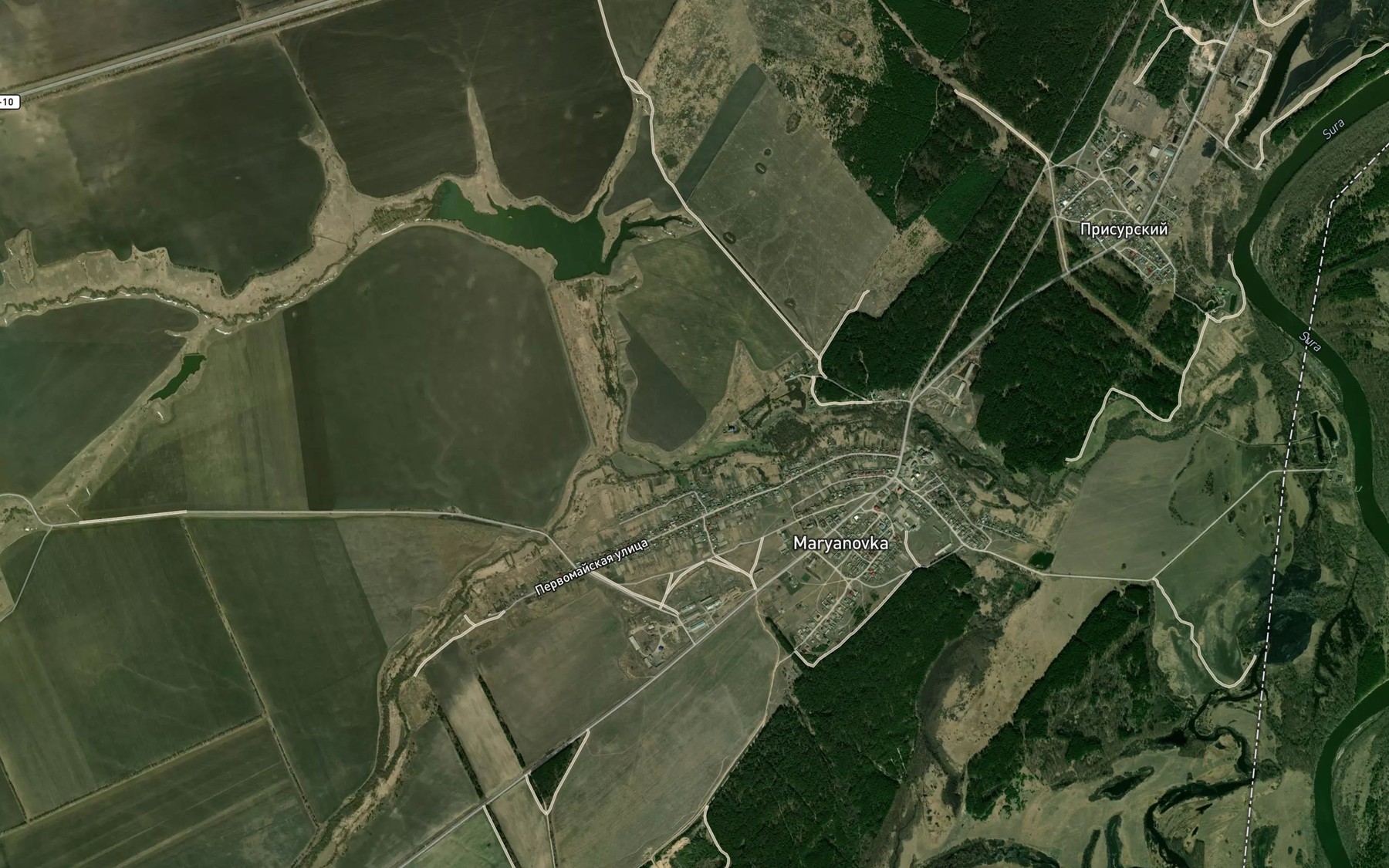 Satellite map of the Pichineyka
