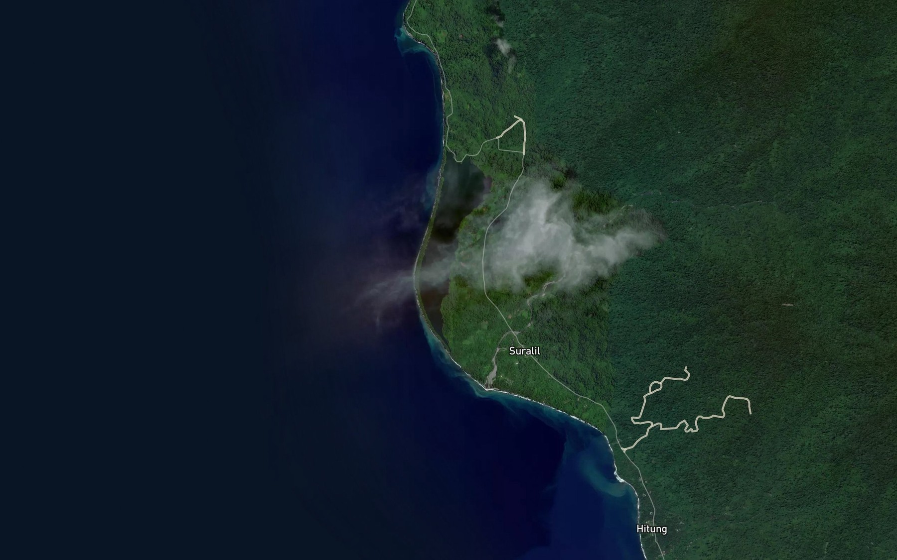 Satellite map of the Tinbulmogru Lagoon