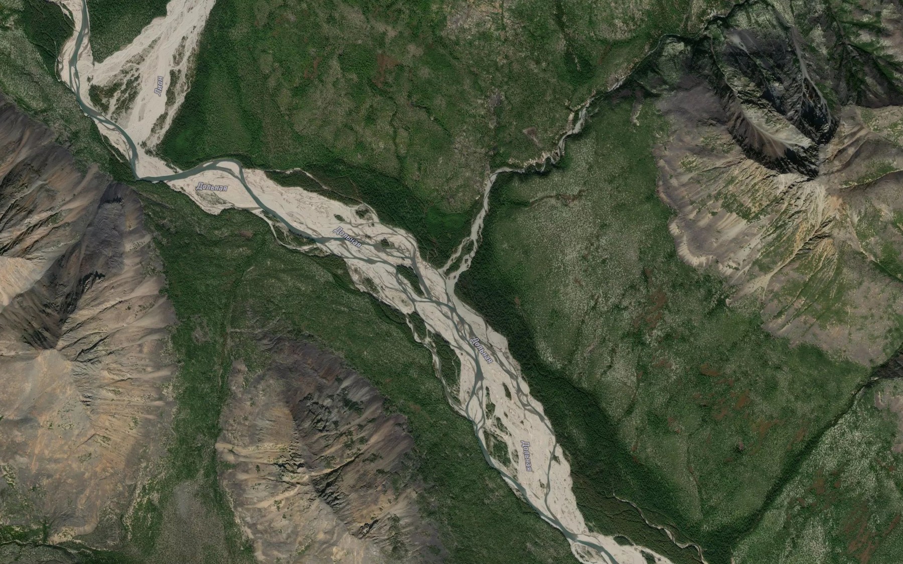 Satellite map of the Buket
