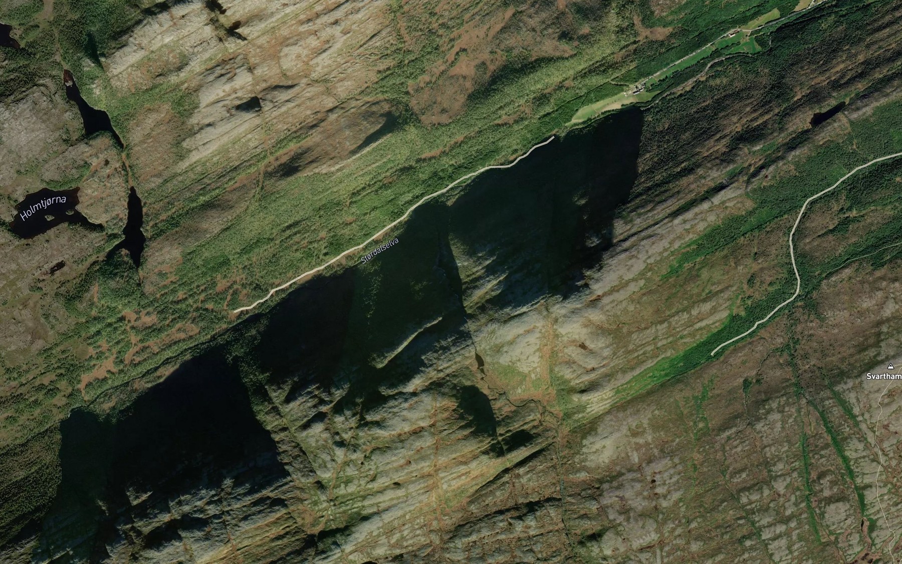 Satellite map of the Seterbekken