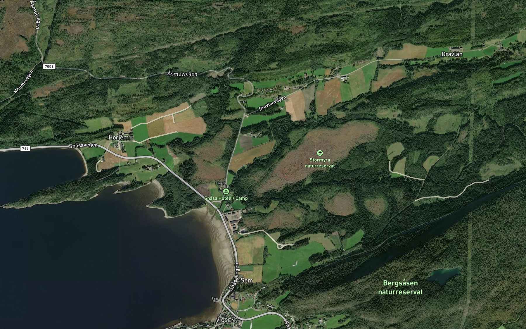 Satellite map of the Binna
