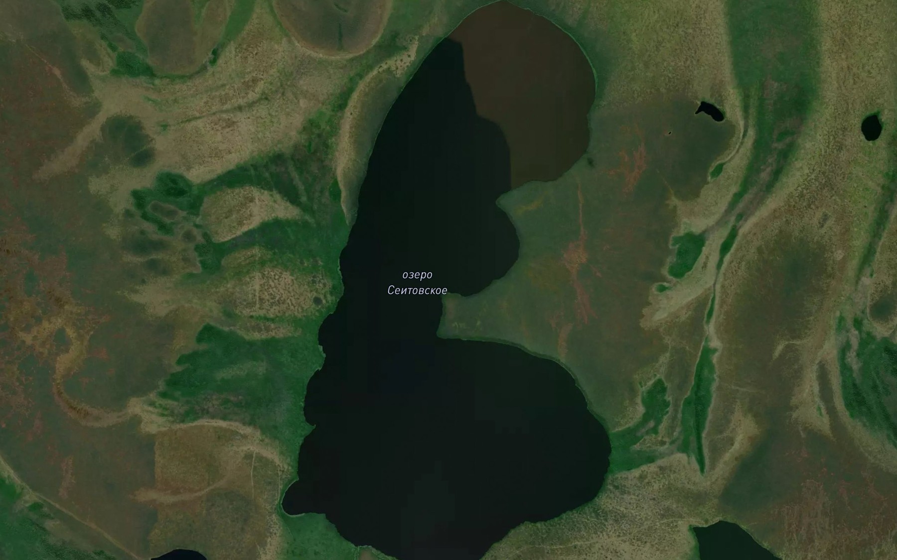 Satellite map of the Ozero Seitovskoye